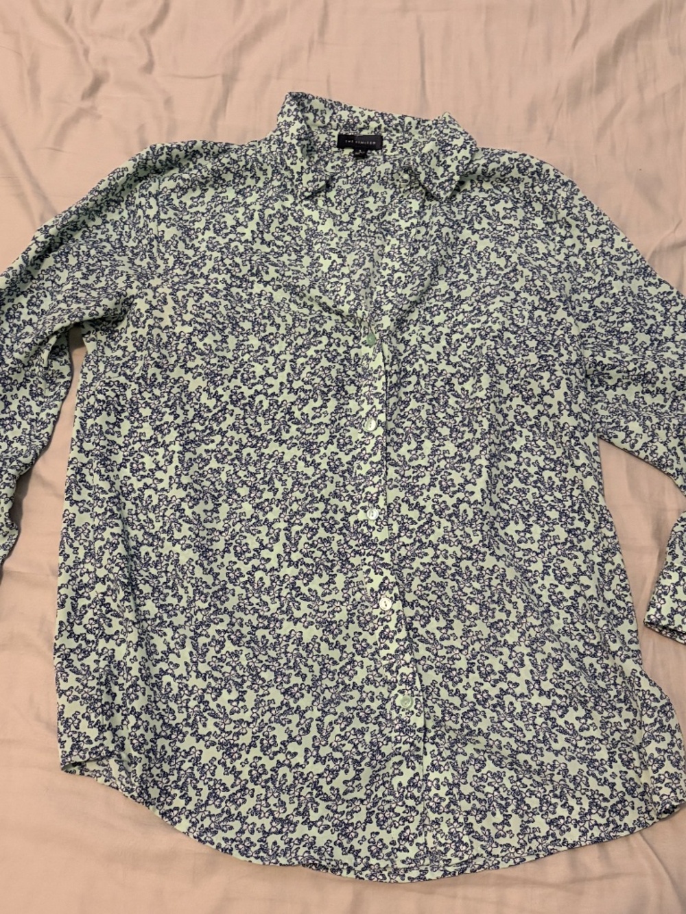 THE LIMITED Women’s Long Sleeve Button-Front  Closure Print Blouse - Picture 2 of 2